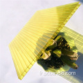 Feuille de polycarbonate à paroi jumeau en cristal de 6 mm